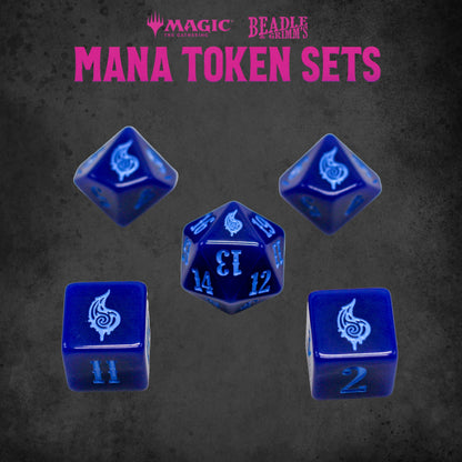 Dungeons & Dragons Beadle & Grimm's MTG Blue Mana Token Set