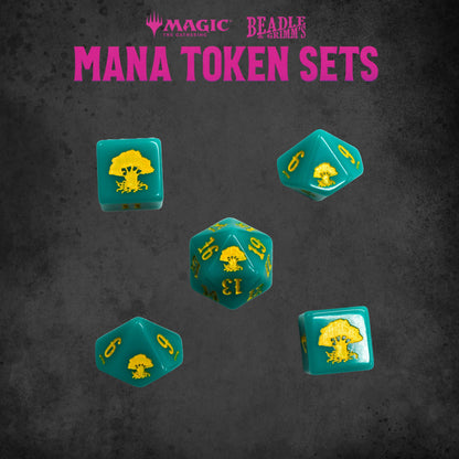 Dungeons & Dragons Beadle & Grimm's MTG Green Mana Token Set