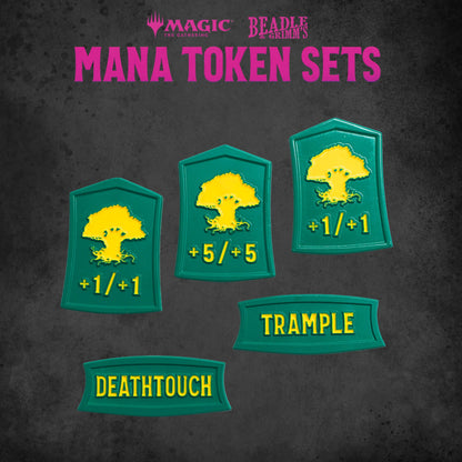 Dungeons & Dragons Beadle & Grimm's MTG Green Mana Token Set