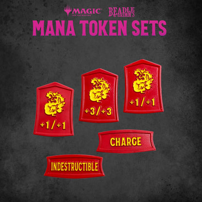 Dungeons & Dragons Beadle & Grimm's MTG Red Mana Token Set