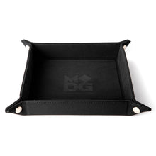 Fanroll: Fold Up Velvet Dice Tray w/ PU Leather Backing: Black