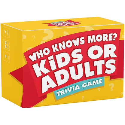 Who Knows More Kids Or Adults? Board Game
