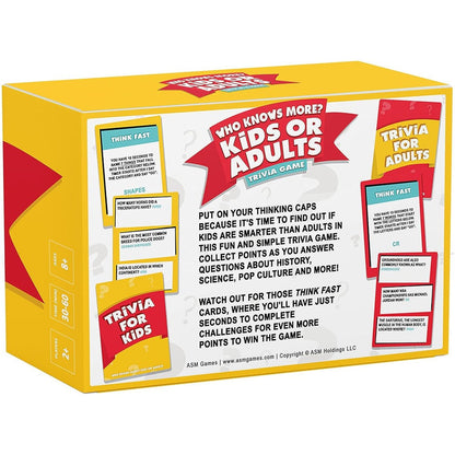 Who Knows More Kids Or Adults? Board Game