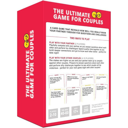 The Ultimate Game For Couples Board Game