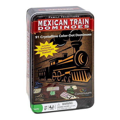Family Traditions Mexican Train Dominoes Board Game