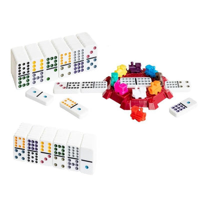 Family Traditions Mexican Train Dominoes Board Game