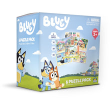 Bluey 6 Puzzle Pack Board Game