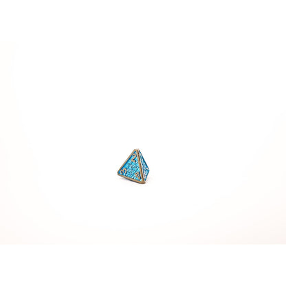 LPG Dice RPG Set Draco Bright Blue/Brass