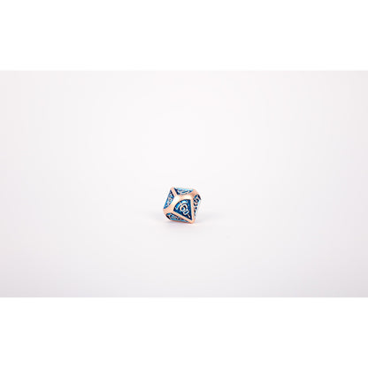 LPG Dice RPG Set Draco Dark Blue/Brass