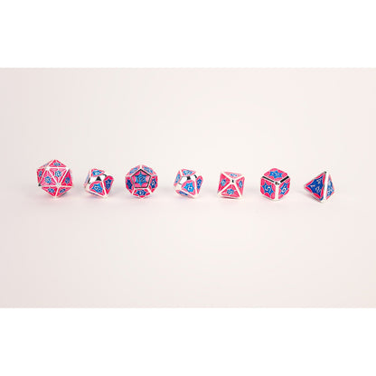 LPG Dice RPG Set Leadlight Blue/Pink/Silver