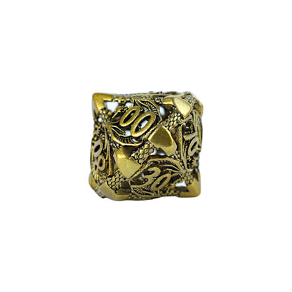 LPG Dice RPG Set Hollow Dragon Ancient Bronze