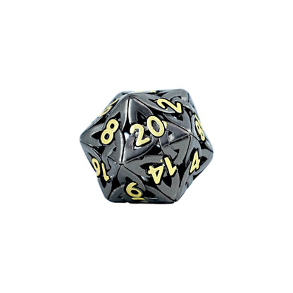 LPG Dice RPG Set Hollow Celtic Black and Gold