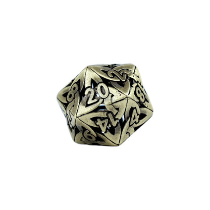 LPG Dice RPG Set Hollow Celtic Tarnished Gold