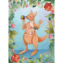 LPG Retail 5x7 Greeting Cards Display Stray Leaves: Aussie Cube