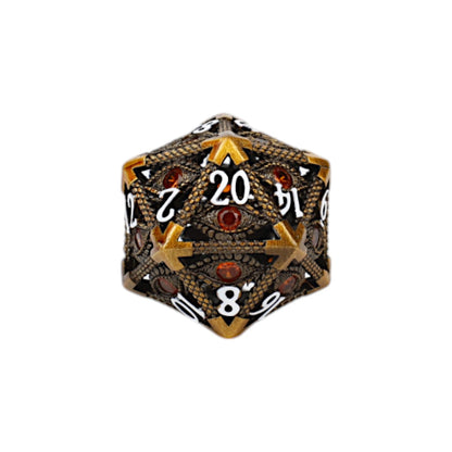 LPG Dice Scaled Eye Dice Set Gold/Red