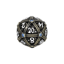 LPG Dice Hoard Guardian Dice Set Tarnished Gold/Blue
