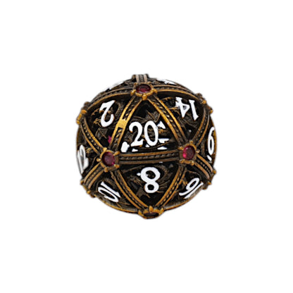 LPG Dice Hoard Guardian Dice Set Ancient Bronze/Red