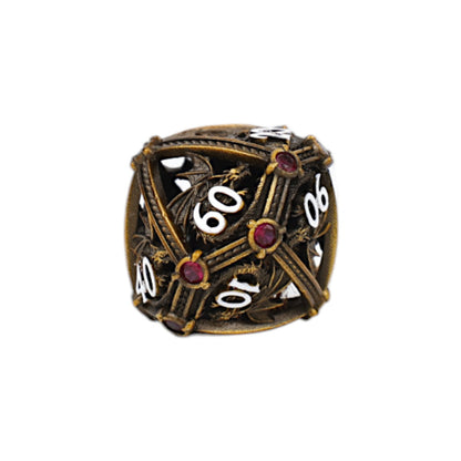 LPG Dice Hoard Guardian Dice Set Ancient Bronze/Red
