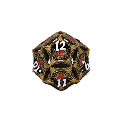 LPG Dice Dragon Eye Dice Set Ancient Bronze/Red