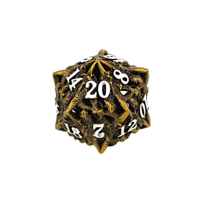 LPG Dice Dragon Rage Dice Set Ancient Bronze