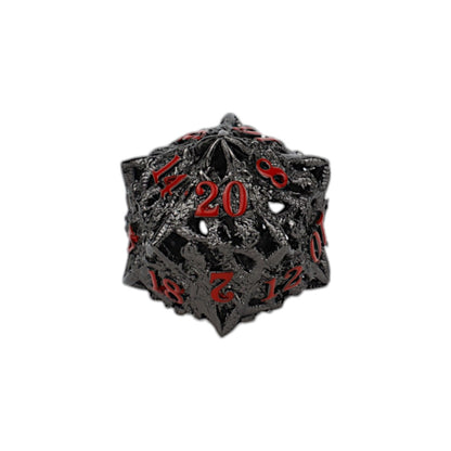 LPG Dice Dragon Rage Dice Set Black/Red