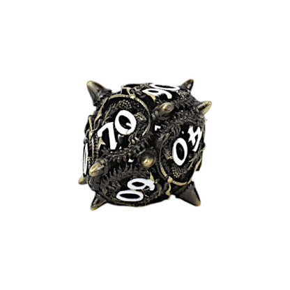 LPG Dice Xeno Hollow Dice Set Tarnished Gold