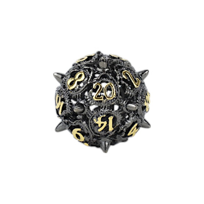 LPG Dice Xeno Hollow Dice Set Black/Gold