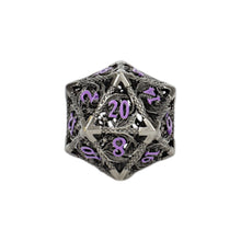 LPG Dice Dragon Hollow Dice Set Metal/Purple