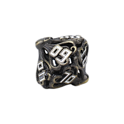 LPG Dice Tentacular Dice Set Tarnished Gold