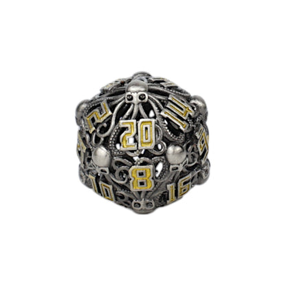 LPG Dice Tentacular Dice Set Chrome/Gold