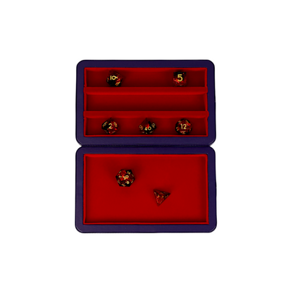 LPG Essentials Dice Case Deep Blue / Burnt Burgundy