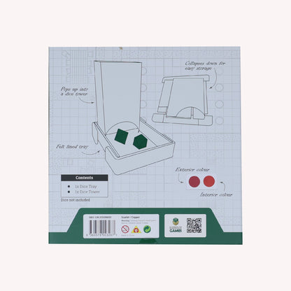 LPG Essentials Dice Tower and Mat Scarlet / Copper