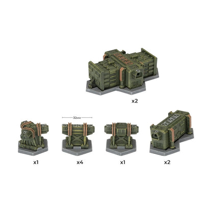 Hextech Terrain: Dropbase Delta Personnel Buildings