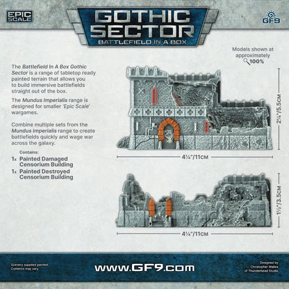 Battlefield in a Box: Gothic Sector Mundus Imperialis: Censorium Damaged & Destroyed