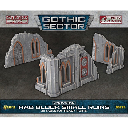 Battlefield in a Box: Gothic Sector Castograd Hab Block Small Ruins