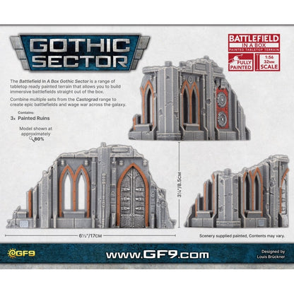 Battlefield in a Box: Gothic Sector Castograd Hab Block Small Ruins
