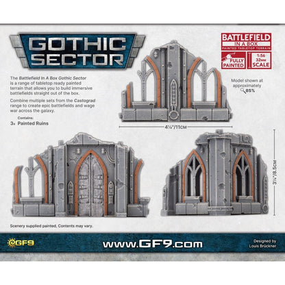 Battlefield in a Box: Gothic Sector Castograd Warehouse Small Ruins