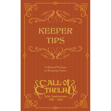 Call of Cthulhu RPG Keeper Tips Book