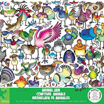 Puzzle Animal Jam Birds Galore 750Pc