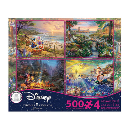Puzzle Kinkade Disney 500Pc 4In1 #10