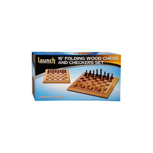 Chess & Checkers 16" Wd Launch Board Game