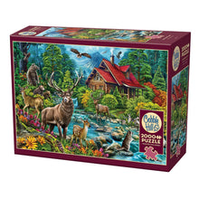 Cobble Hill 2000 Piece Puzzle - Red-Roofed Cabin