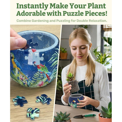 Puzzle 3D Flowerpot Bird Of Paradise