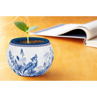 Puzzle 3D Flowerpot Oriental Birds
