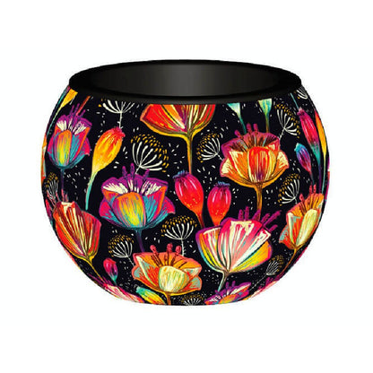 Puzzle 3D Flowerpot Colorful Poppies