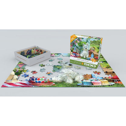 Puzzle Scottie Dog Picnic 500pcXL
