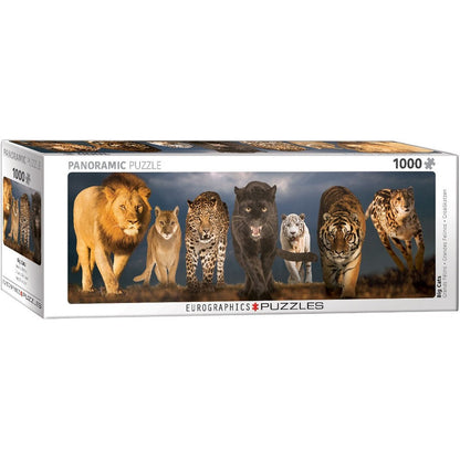 Puzzle Big Cats Panoramic 1000pc