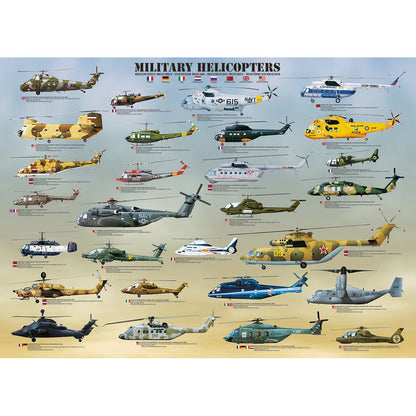Puzzle Military Helicopters 1000pc