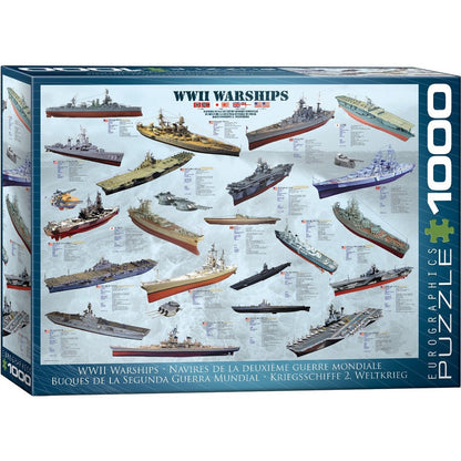Puzzle Wwii Warships 1000pc