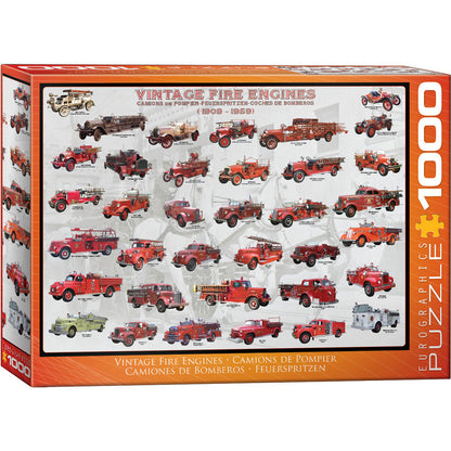 Puzzle Vintage Fire Engines 1000pc